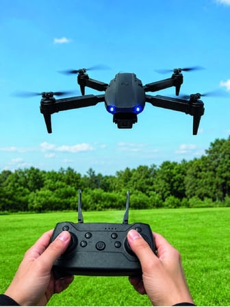 Hediye 4k Hd Kameralı Katlanabilir Drone Sabit Yükseklik Destekli Uzaktan Kumandalı Drone