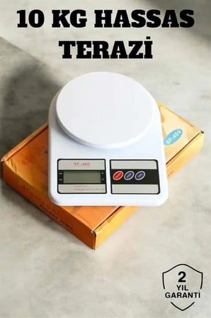 Hediye Hassas Terazi 10 Kg Kapasiteli, Yüksek Hassasiyetli Dijital Mutfak Tartısı
