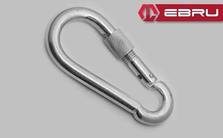 Hediye Vidalı Karabina, Kanca, Çengel 8mm - 2 Adet