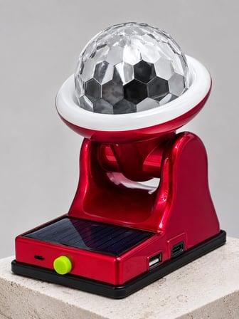Hediye Güneş Enerjili Led Disco Lamba Şarjlı Rgb Parti Ve Dekoratif Aydınlatma Lambası