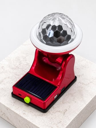 Hediye Güneş Enerjili Led Disco Lamba Şarjlı Rgb Parti Ve Dekoratif Aydınlatma Lambası