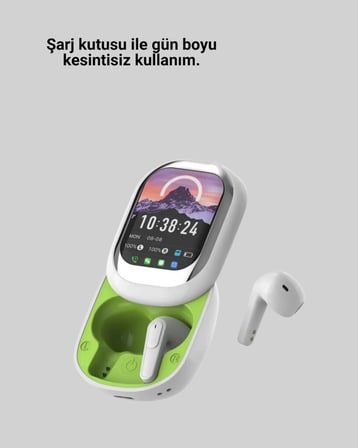 Hediye Dokunmatik Ekranlı Aktif Gürültü Azaltma Özellikli Kablosuz Kulaklık V5.4
