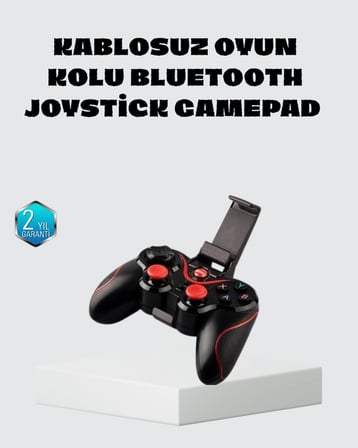 Hediye Kablosuz Bluetooth Oyun Kolu Mobil Tv Pc Uyumlu Ergonomik Tasarım
