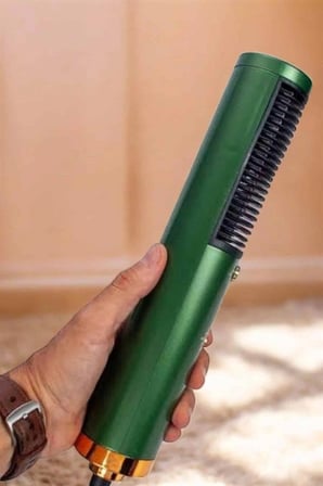 Hediye Fön Tarak Saç Düzleştirici Üflemeli Fön Makinesi Sıkı Dişli Taşınabilir