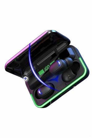 Hediye Extra Bass Kablosuz Kulaklık Işıklı Bluetooth Kulaklık Powerbank Özellikli