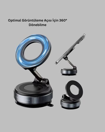 Hediye 360 Derece Ayarlanabilir Manyetik Araç Telefon Standı Yeni Nesil