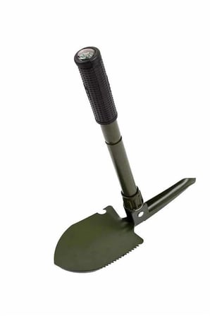 Hediye Pusulalı Katlanabilen Portatif Çantalı Mini Kazma Kürek Seti
