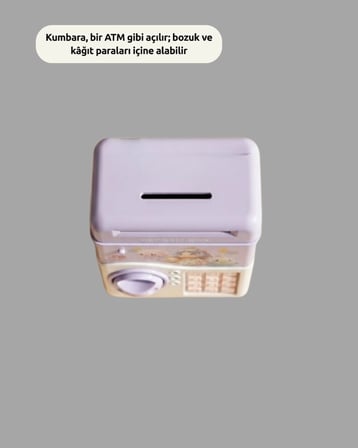 Hediye Mor Otomatik Para Girişli Elektronik Şifreli Kumbara