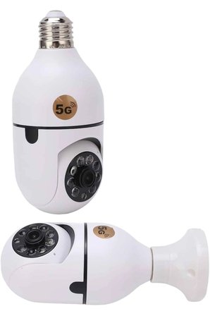 Hediye Wifi Güvenlik Kamerası 360 Derece Dönebilen Harekete Duyarlı Gece Görüşlü Ampul