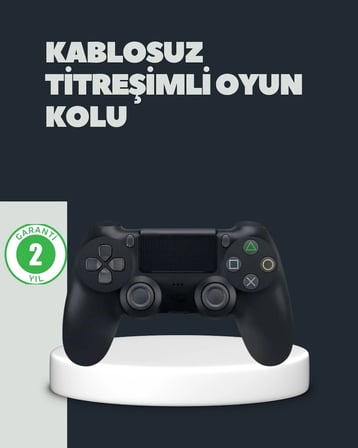 Hediye Kablosuz Titreşimli Oyun Kolu – Ps4 Uyumlu Ergonomik Tasarım Ve Uzun Pil Ömrü