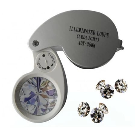 Hediye Nikula-mini 40x25mm Takı Büyüteç, Cep Büyüteç, Teftiş, Elmas Pullar, Madeni Kontrol Lup Mg21011