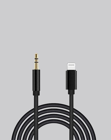 Hediye Lightning To 3.5mm Aux Ses Dönüştürücü Kablo 1 Metre Stereo Uyumlu