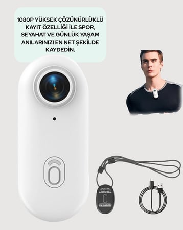 Hediye 1080p Wifi Spor Kamerası Su Geçirmez Mini Aksiyon Kamera