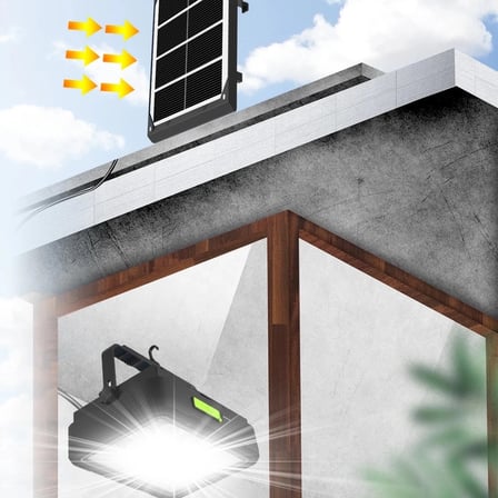 Hediye 150w Güneş Enerjili Solar Kamp Feneriprojektör (ws-5570)