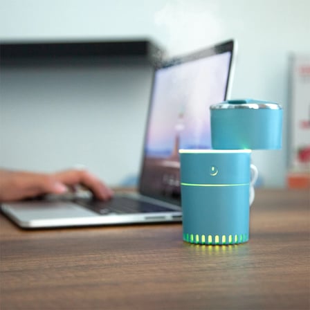 Hediye Lattice Ortam Nemlendirme Ve Dezenfektan Buhar Makinesi (mavi) Usb