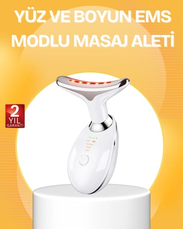 Hediye 7 Renk Led Işık Terapili Cilt Bakım Cihazı Usb Şarjlı