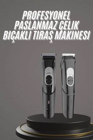 Hediye Pro Şarjlı Saç Sakal Tıraş Makinesi Ense Kesme Makinesi Lazer Öncesi Kısaltma