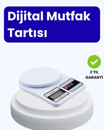 Hediye Dijital Mutfak Terazisi 10kg Kapasiteli 1g Hassasiyetli