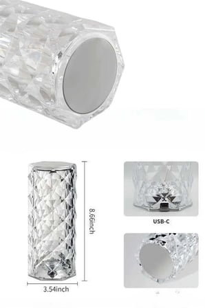 Hediye Yeni Nesil Modern Kristal Masa Ve Gece Lambası Dokunmatik Renk Değiştirebilen