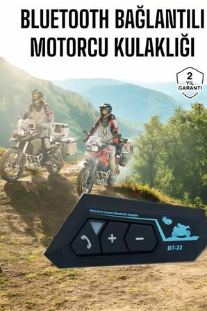 Hediye İnterkom Intercom Kask Kulaklık Bt22 Bluetooth Motosiklet Kulaklık 5.0 Bluetooth