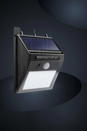 Hediye Bahçe Aydınlatma Sensörlü Güneş Enerjili Duvar Lambası 40 Led Işık