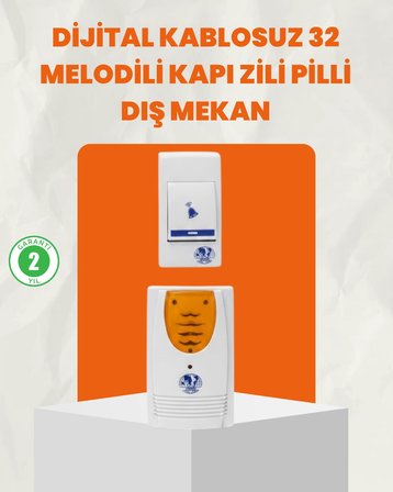 Hediye Kablosuz Kapı Zili Ev Ve Ofis İçin Konforlu Çözüm