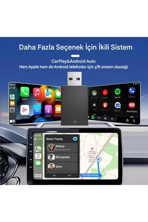 Hediye Kablosuz Android Auto/car Play Usb Dongle Cihazı