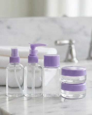 Hediye Seyahat İçin 5’li Şeffaf Kozmetik Şişe Seti 30 Ml