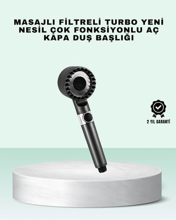 Hediye Aç Kapa Tuşlu Filtreli Duş Başlığı Yeni Nesil Tasarım