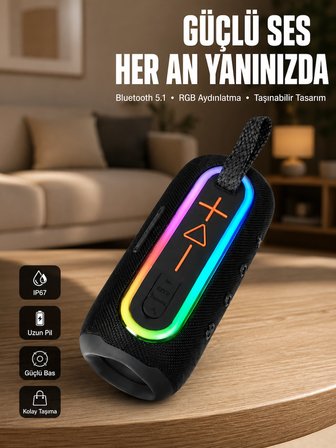 Hediye Uzun Pil Ömürlü Bluetooth 5.1 Hoparlör Yeni Nesil