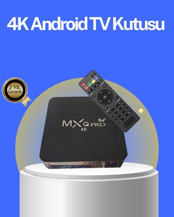 Hediye Akıllı Android Tv Box – 4k Çözünürlük, 2gb Ram, 16gb Depolama, Hızlı Wi-fi