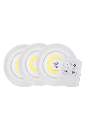 Hediye Led Lamba 3'lü Uzaktan Kumandalı Yapışkanlı