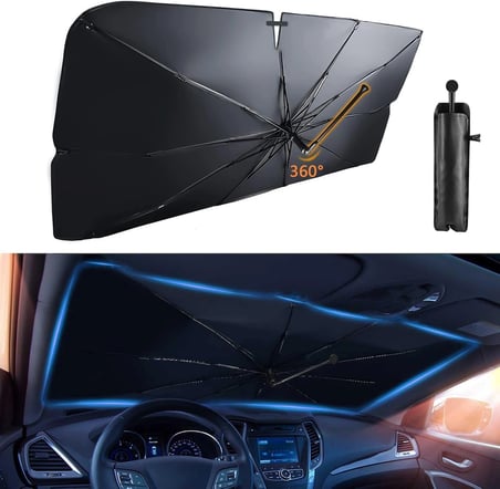 Hediye Citroen C3 Aircross, Peugeot 3008, Skoda Kamiq, Seat Ateca, Hyundai Kona Uyumlu Oto Şemsiye