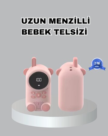 Hediye Şarjlı Bebek Telsizi Uzun Mesafe 22 Kanal Lcd Ekran Vox Modu 400 Mah