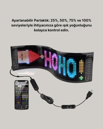 Hediye Şık Ve Fonksiyonel Rgb Led Panel Canlı Renk Yansımalı Işık Sistemi