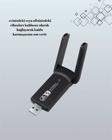 Hediye Ac1200 Usb Wifi Adaptör