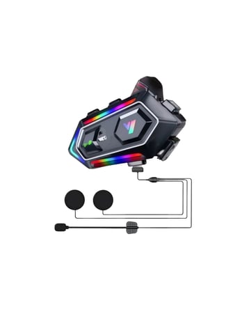 Hediye Ipx6 Su Geçirmez Intercom 1000m Bağlantı 1000mah Batarya Rgb Işıklı
