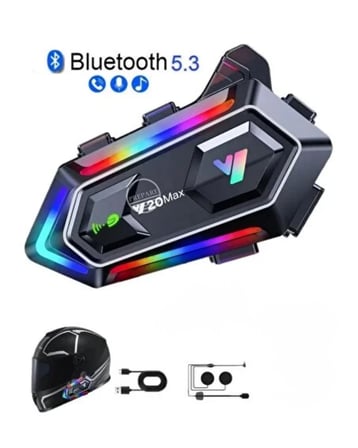 Hediye Ipx6 Su Geçirmez Intercom 1000m Bağlantı 1000mah Batarya Rgb Işıklı