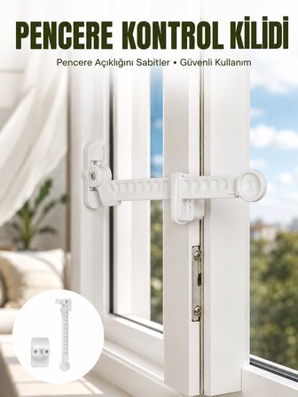 Hediye İçe Açılan Camlar İçin Emniyet Kilidi Seti 3’lü Yeni Nesil