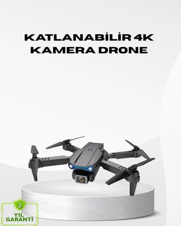 Hediye 4k Katlanabilir Drone Uzaktan Kontrollü Wi-fi Görüntü Aktarımlı