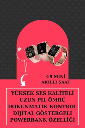 Hediye Aksesuar Hediyeli Akıllı Saat Ve Dijital Göstergeli Powerbankli Bluetooth Kulaklık