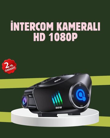 Hediye Q28 Full Hd Kameralı Motosiklet Kask Kulaklığı – 45 Saat Müzik, Ipx6 Su Geçirmez