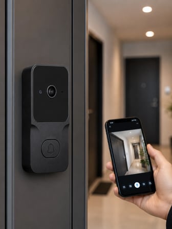 Hediye Hd Kameralı Akıllı Kapı Zili | Çift Yönlü Sesli Wi-fi Görüntülü Kapı Zili