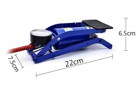 Hediye İnce Piston Araç Lastik Şişirme Göstergeli Ayak Pompası