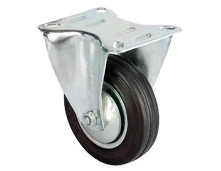 Hediye Servis Tekeri - Tablalı Siyah Sabit - Çap 150 Mm