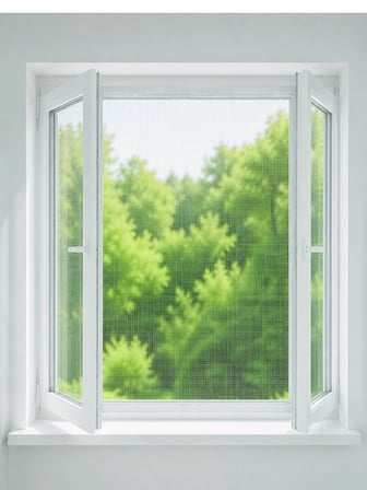 Hediye Pencere Ve Balkon İçin Çift Kanatlı Sinek Koruma Sinekliği