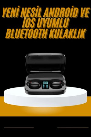 Hediye Kablosuz Dijital Göstergeli Çağrı Cevaplayabilen Tws 5.0 Bluetooth Kulaklık