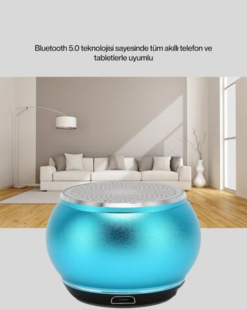 Hediye Kablosuz Bluetooth Hoparlör | 2-3 Saat Kesintisiz Müzik Keyfi