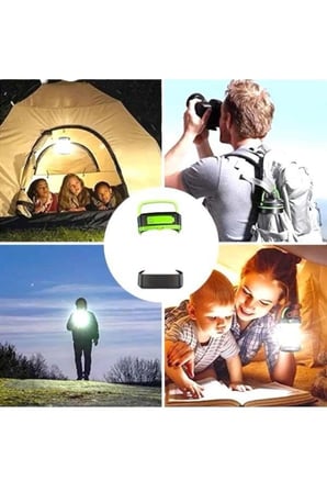Hediye Katlanabilir Kamp Lambası Solar Fener Görünümlü 3 Kademeli Şarjlı
