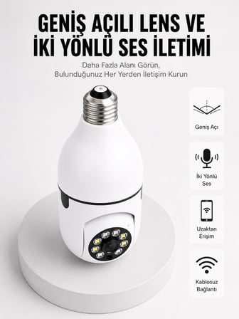 Hediye Akıllı Güvenlik Kamerası Full Hd Görüntü Ve Gece Görüş Özellikli Yeni Nesil